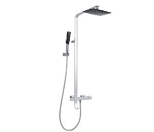 Shower Pole with Handshower and Bath Spout