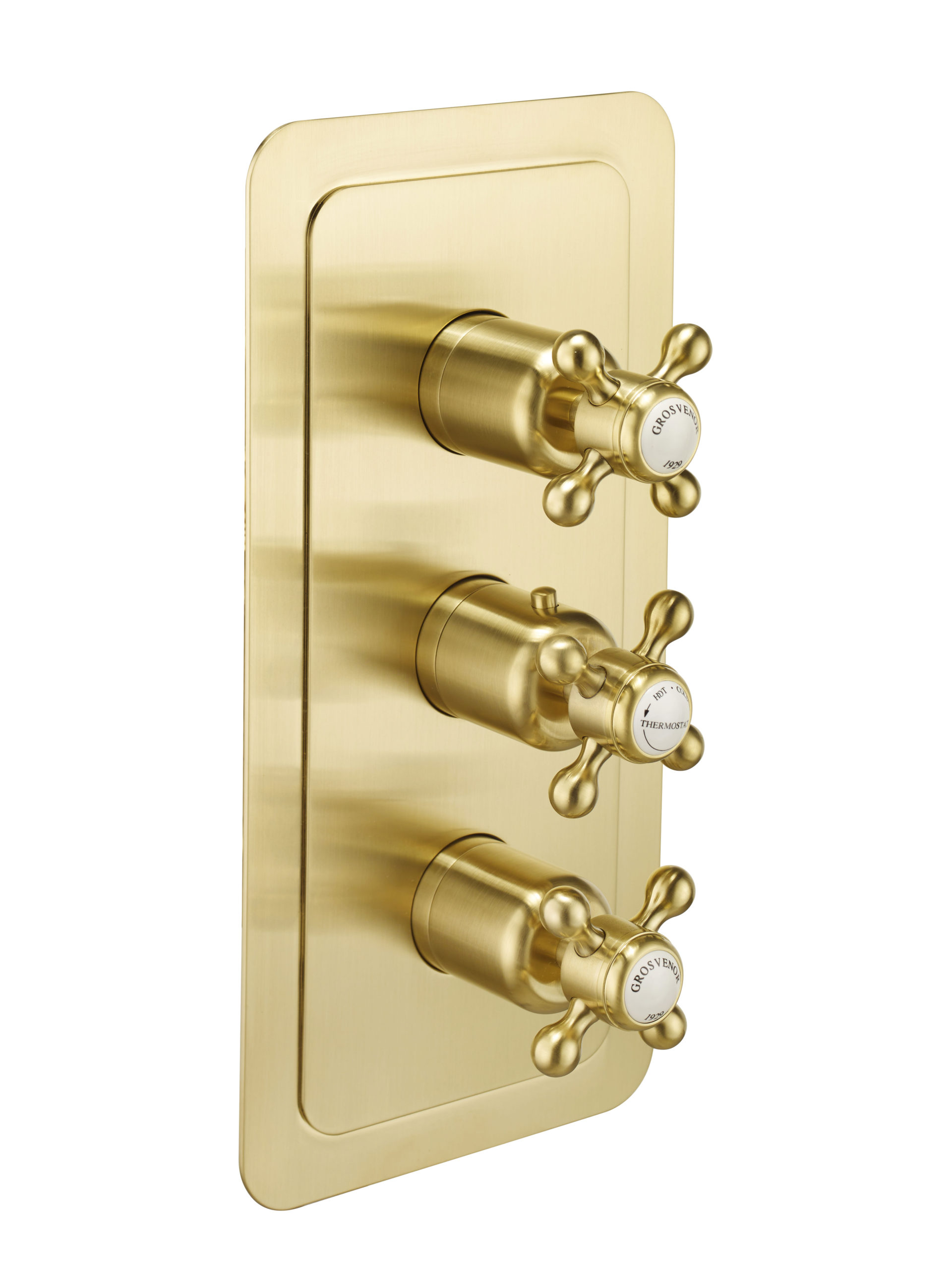 Grosvenor Cross Thermostatic 2 Outlet Shower Valve