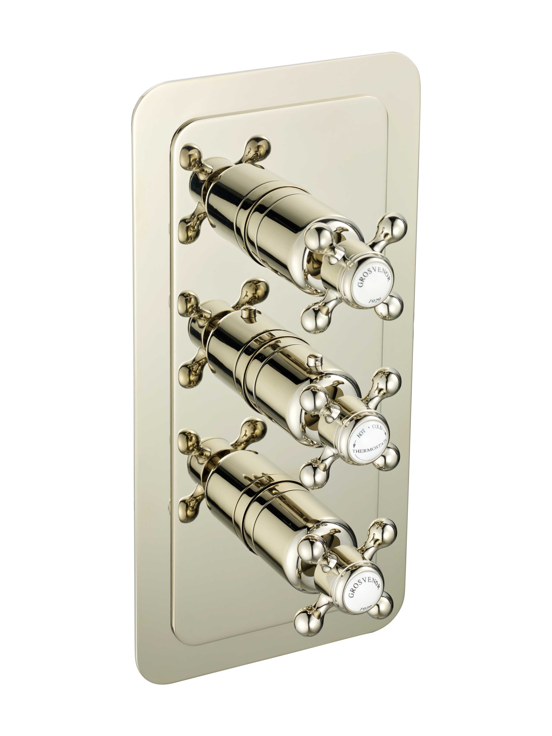 Grosvenor Cross Thermostatic 2 Outlet Shower Valve