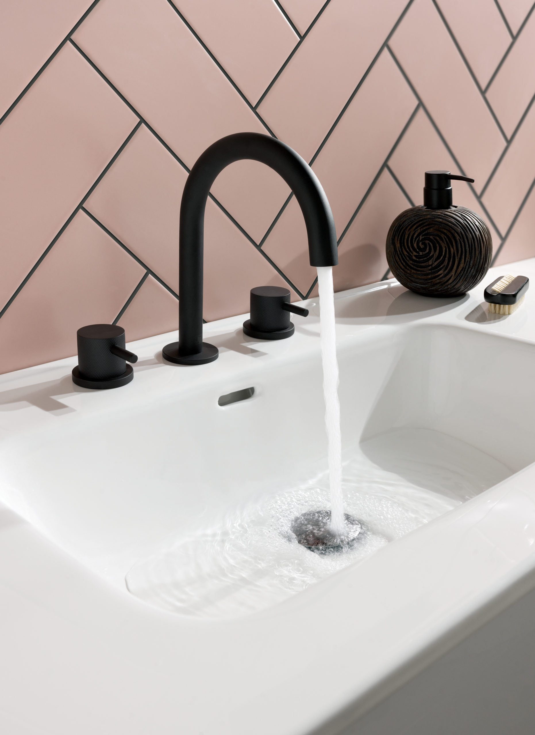 VOS  3 Hole Deck Mounted Basin mixer - Image 2