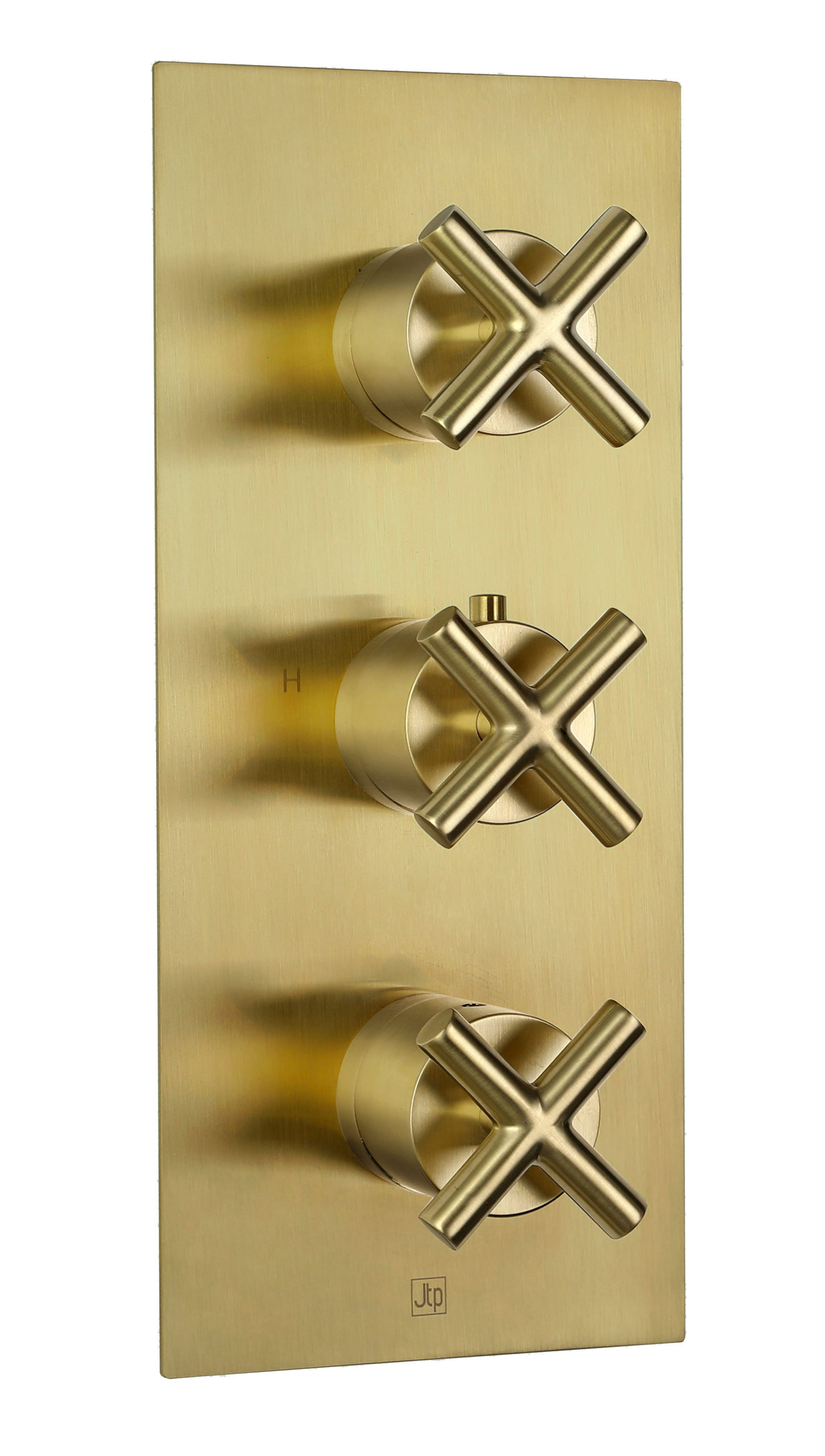 Solex thermostatic concealed 2 outlet shower valve, vertical