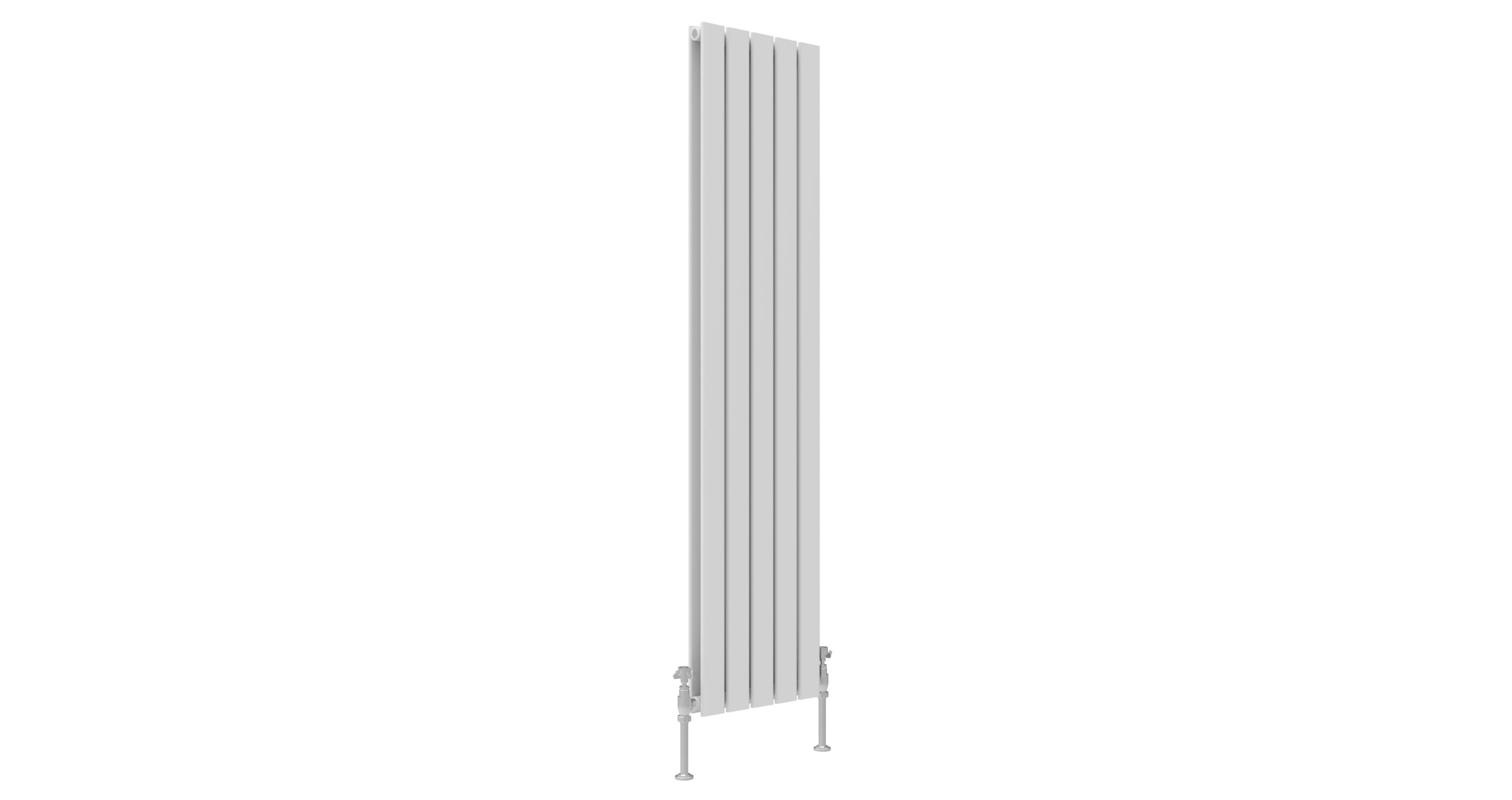 ENZO WHITE FLAT DOUBLE ROOM RADIATOR VERTICAL 1600X376
