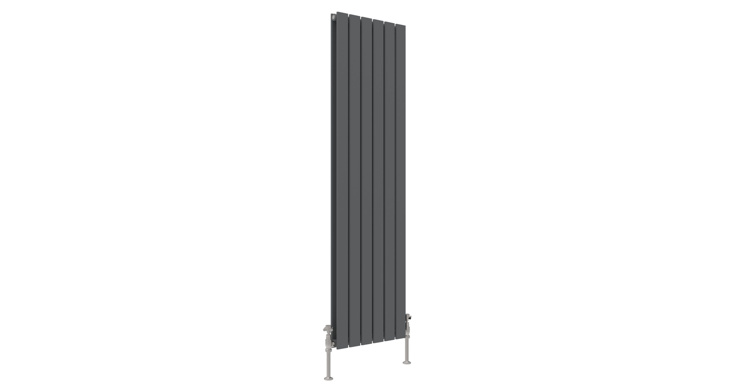 ENZO ANTHRACITE FLAT DOUBLE ROOM RADIATOR VERTICAL 1600X452