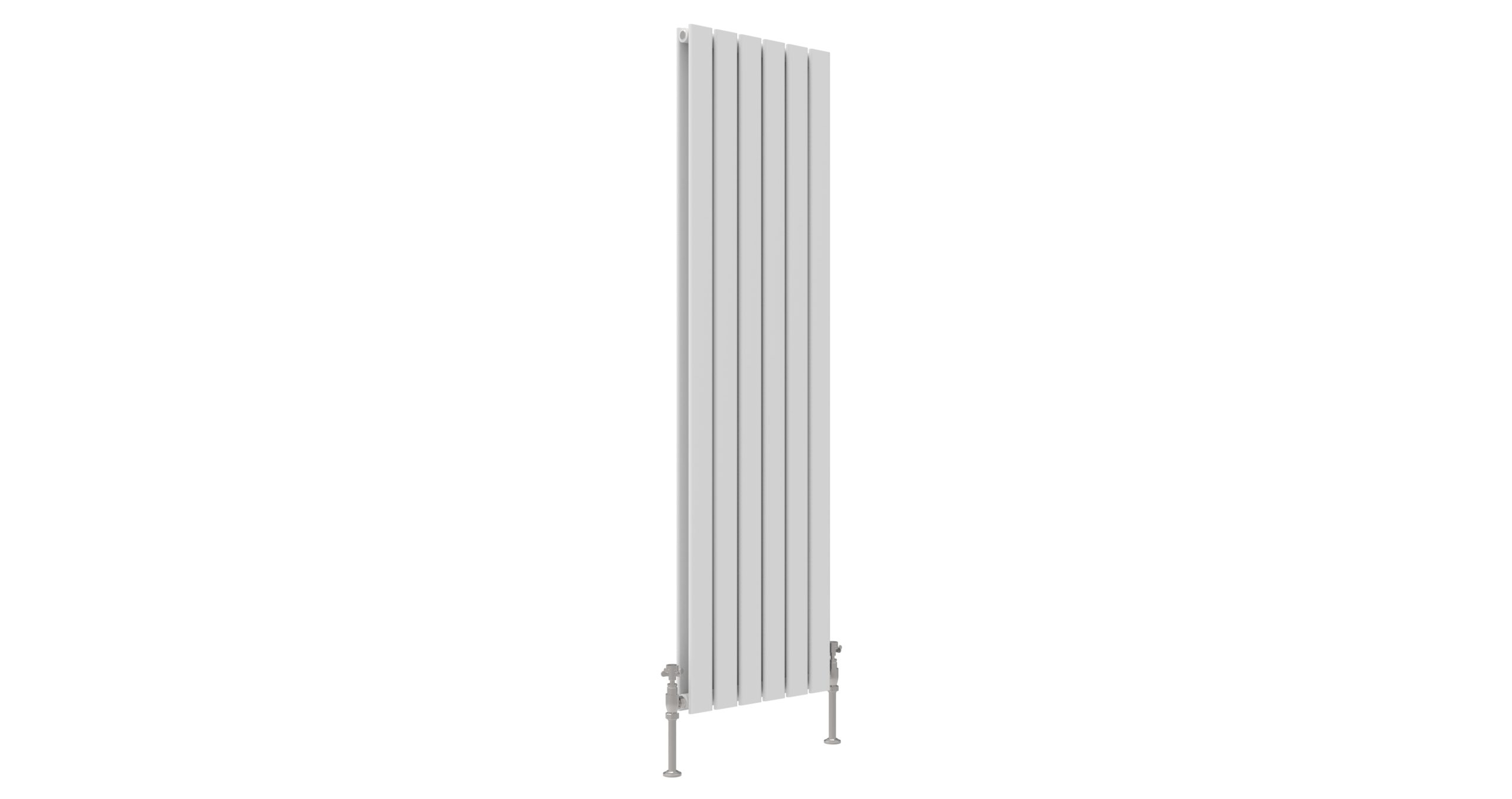 ENZO WHITE FLAT DOUBLE ROOM RADIATOR VERTICAL 1600X452