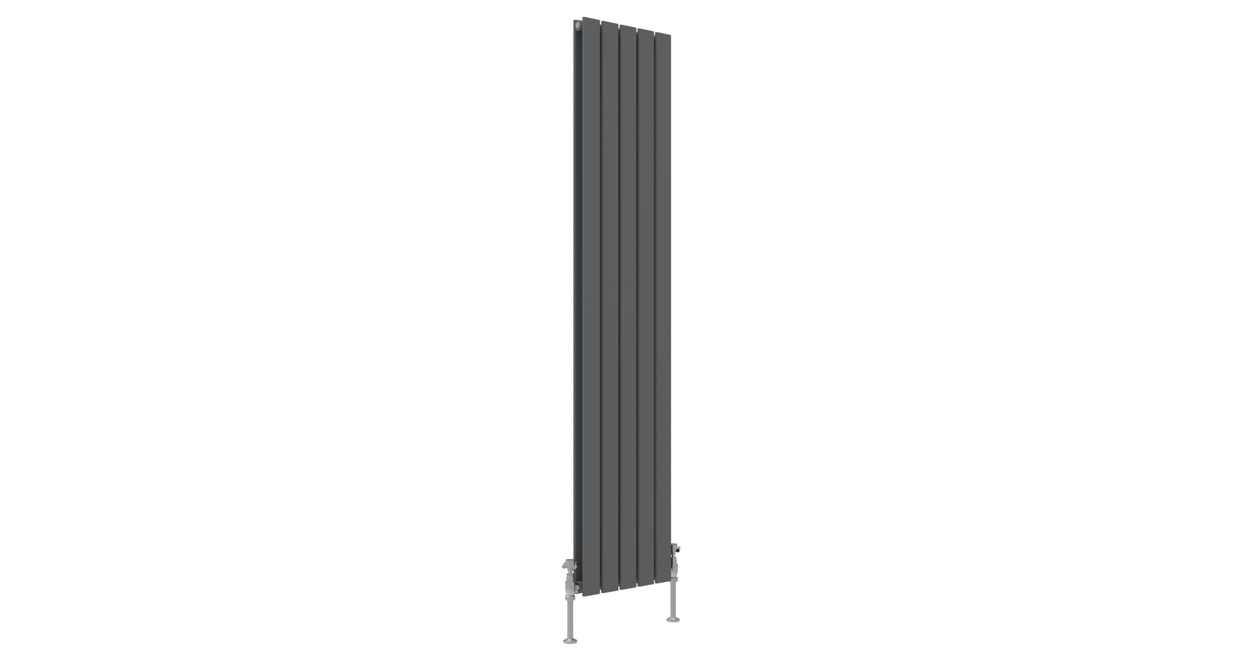 ENZO ANTHRACITE FLAT DOUBLE ROOM RADIATOR VERTICAL 1800X376