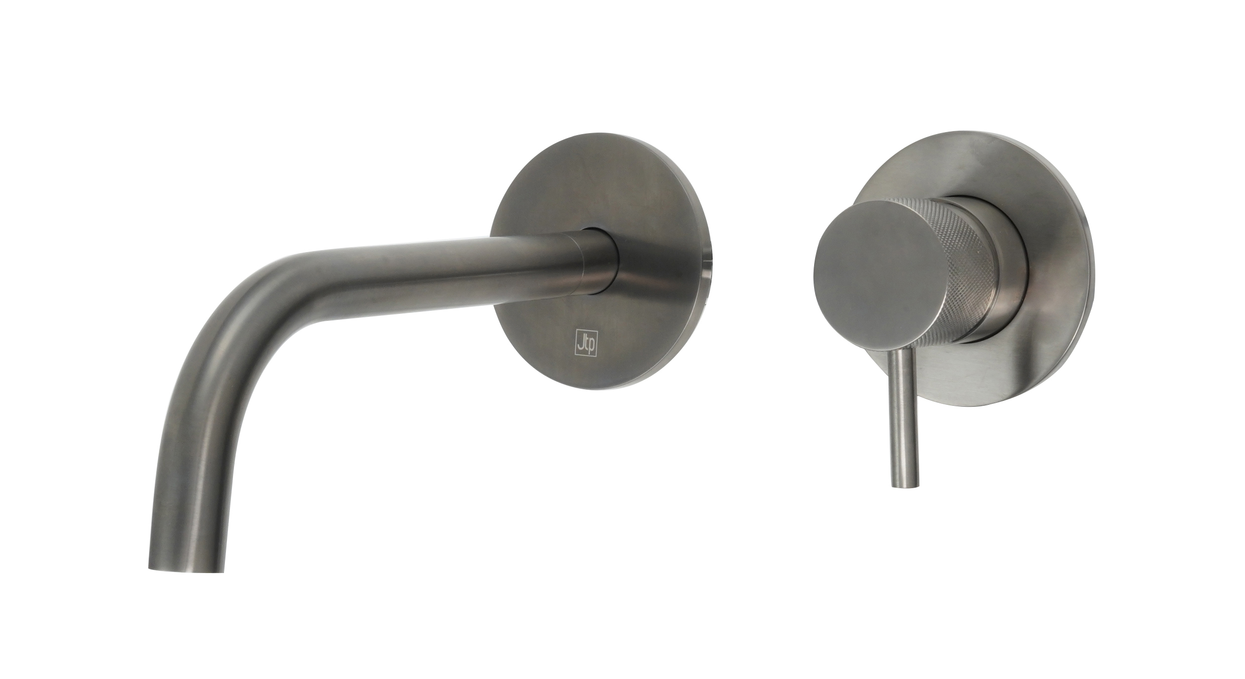 Vos Single Lever Wall Mounted Basin Mixer with Slim Spout