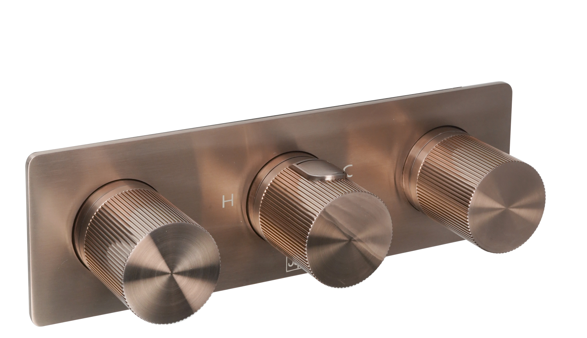 Thermostatic concealed 2 outlet shower valve