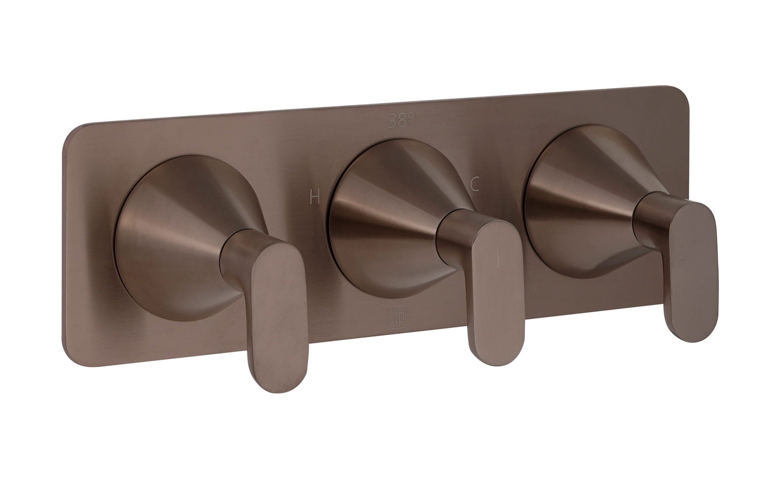 Thermostatic concealed 2 outlet shower valve (both handles included) - Image 2