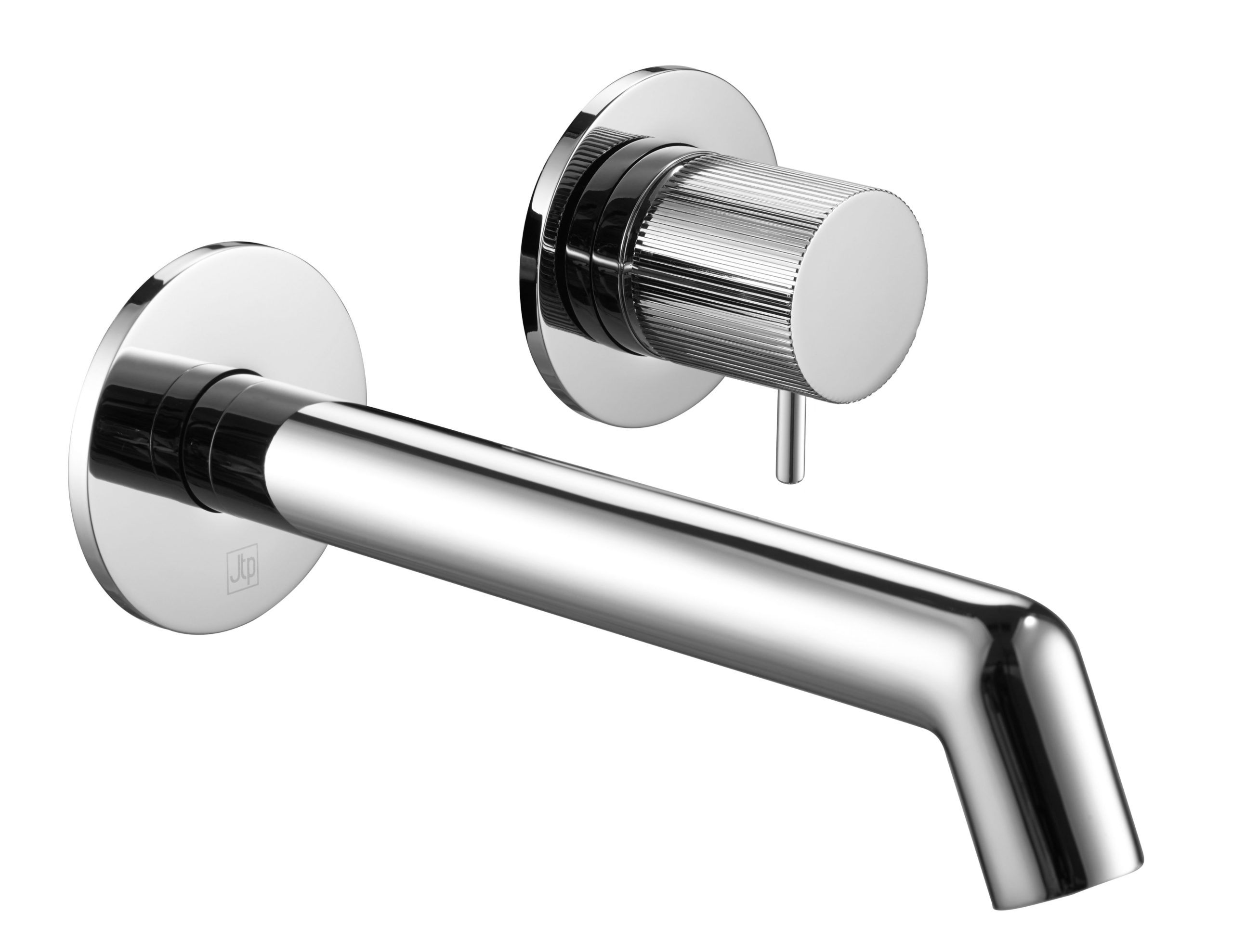 Wall mounted basin mixer with lever