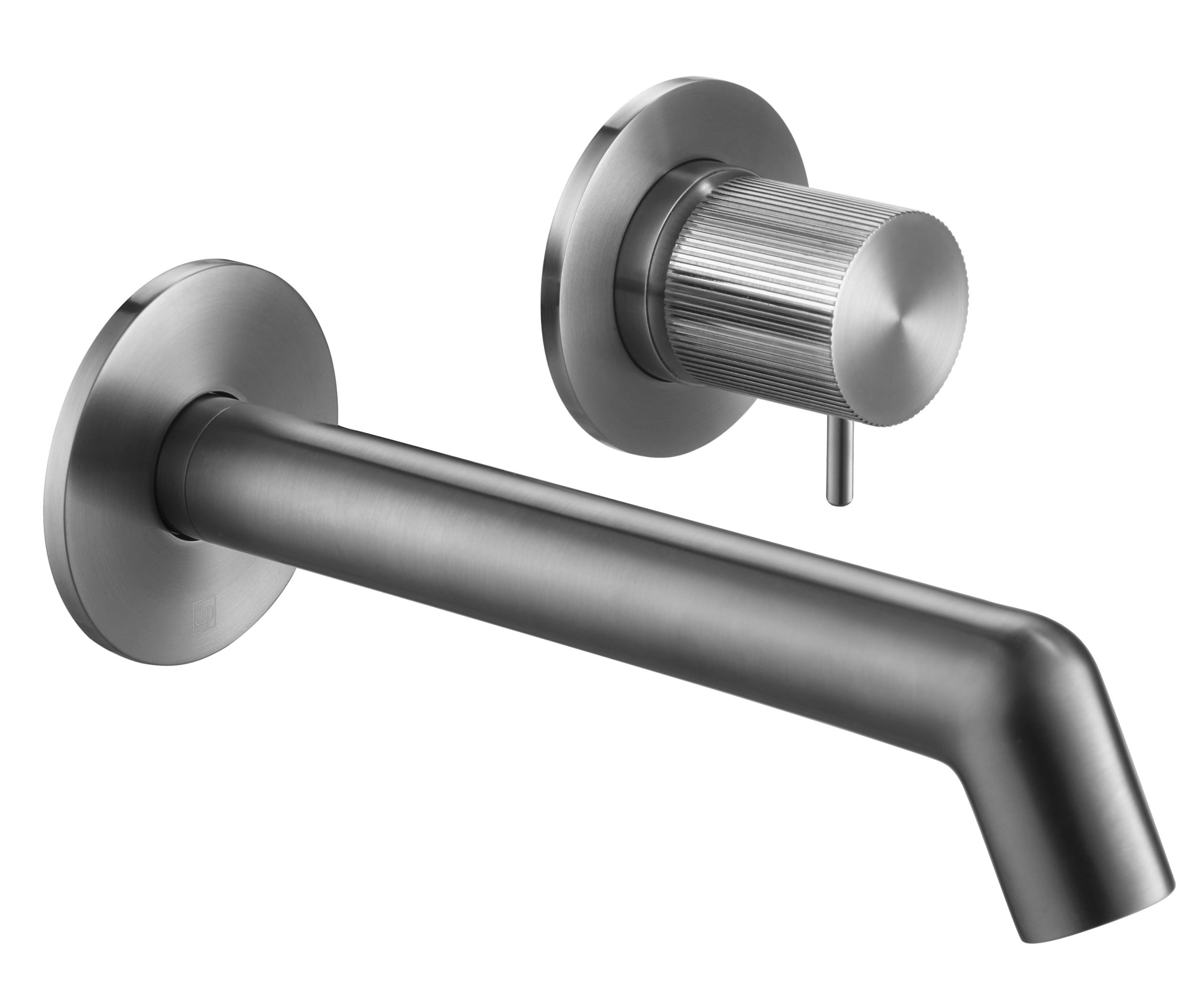 Wall mounted basin mixer with lever