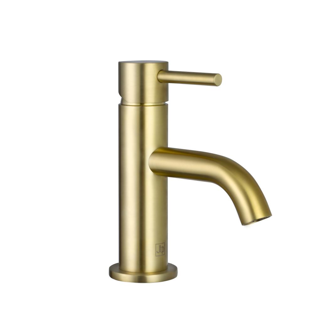 VOS Brushed Brass Single Lever Mini Basin Mixer