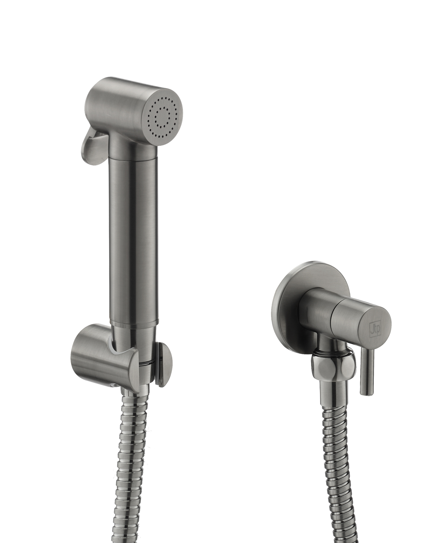 Douche set with angle valve