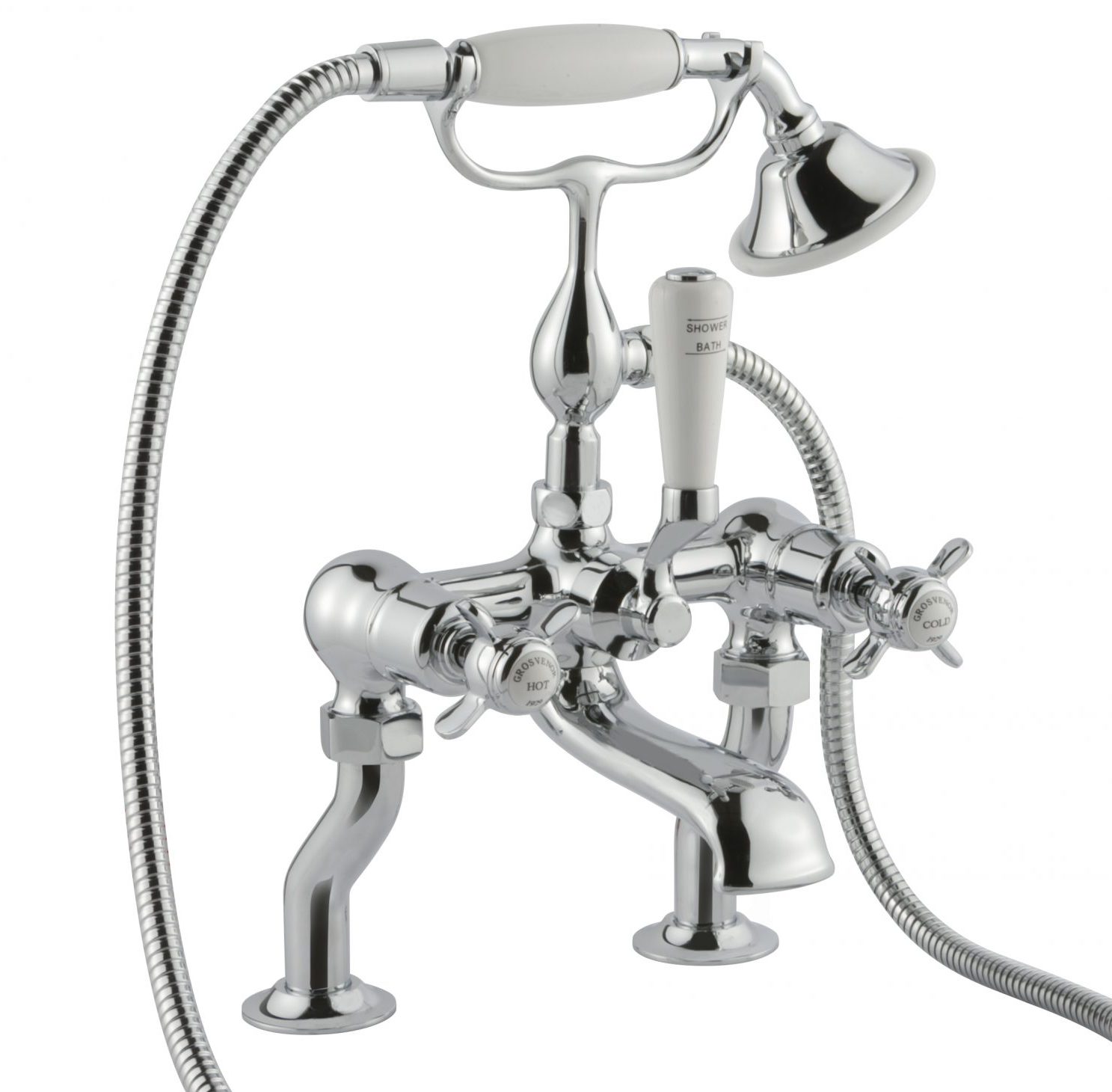 Deck Mounted Bath Shower Mixer with Kit
