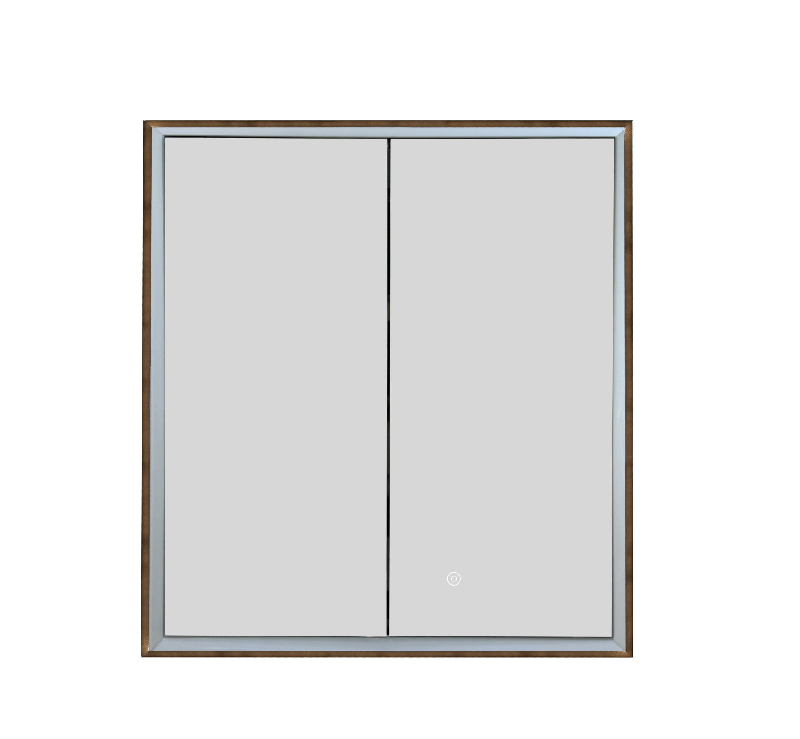 Luca Recessed Mirror Cabinet Brushed Bronze