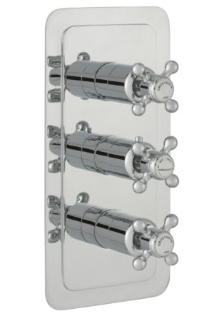 Grosvenor Cross Thermostatic 2 Outlet Shower Valve