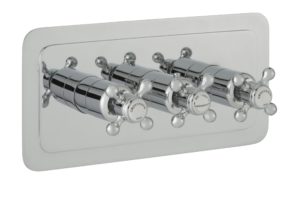 Grosvenor Cross Thermostatic 3 Outlet Shower Valve