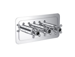 Grosvenor Cross Thermostatic 3 Outlet Shower Valve