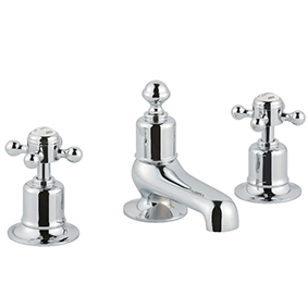 Grosvenor Cross 3 Hole Basin Mixer