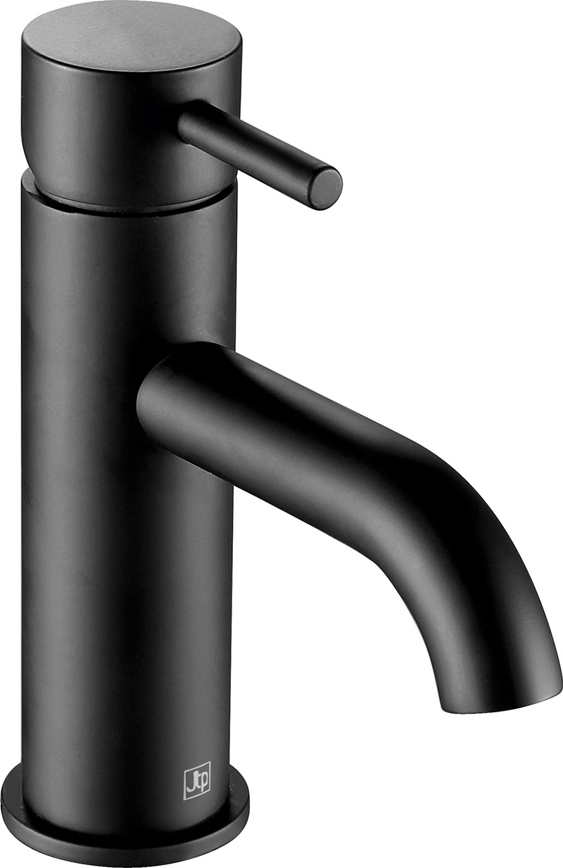 VOS matt black single lever basin mixer, LP 0.2